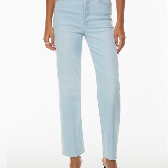 Aritzia Denim Forum Arlo High Rise Straight - 26W Regular - NWOT - BabyBabyBlue - Picture 2 of 3